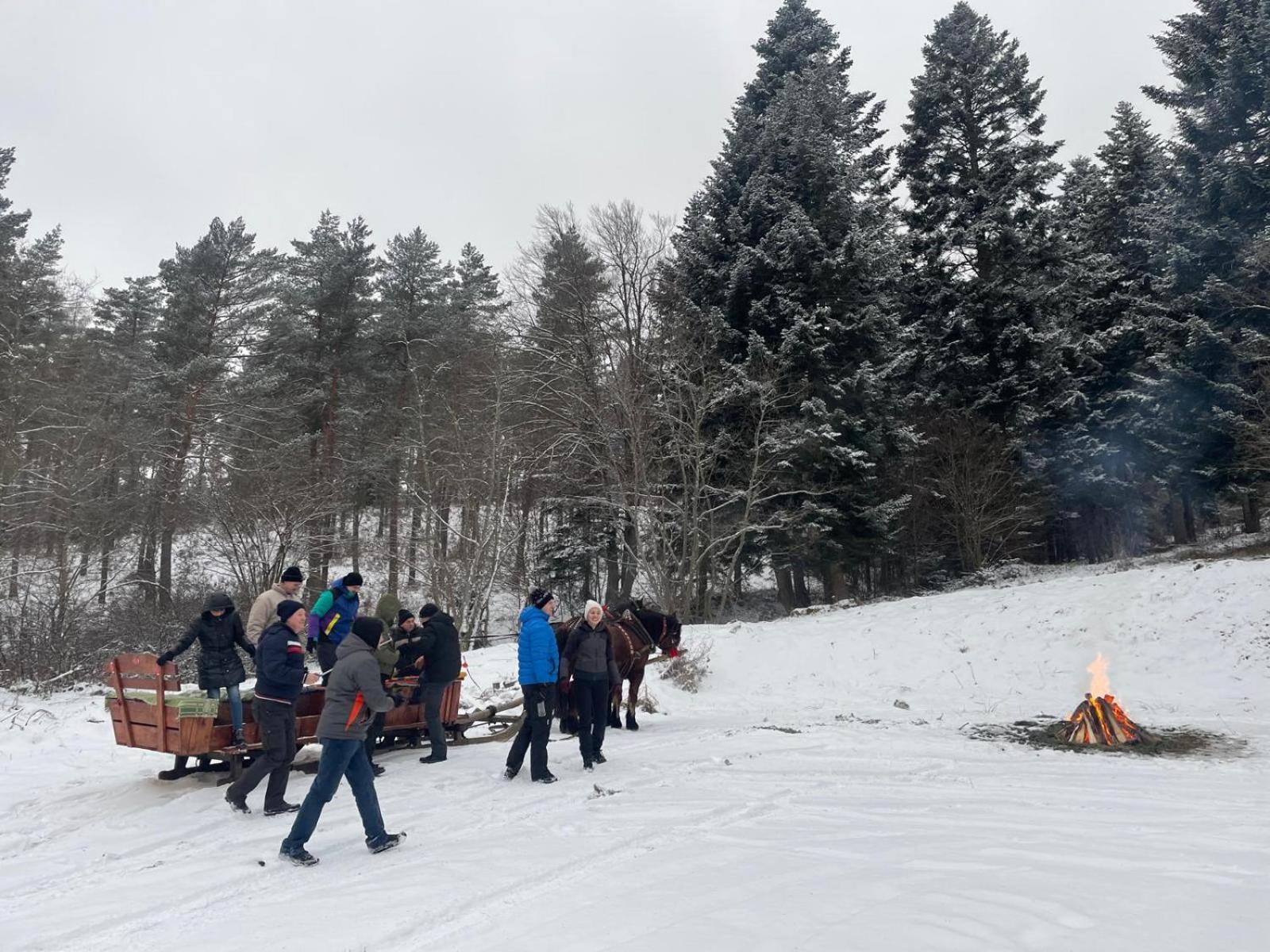 Chatka Wagabundy Wola Michowa Buitenkant foto